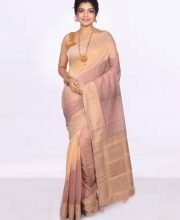 Onion Pink Color Handloom Saree