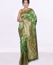 Green Color Benarasi Saree