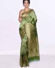 Green Color Benarasi Saree