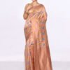 Copper Color Meenakari Silk Saree