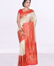 White Color Silk Saree