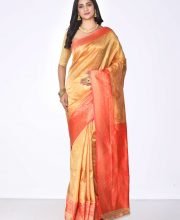 Golden Color Silk Saree