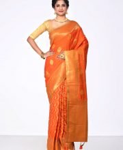 Orange Color Benarasi Saree