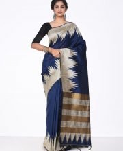 Royal Blue Color Raw Silk Saree