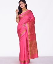 Pink Color Blended Silk Saree