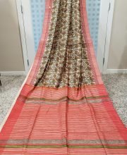 Printed Pure Ghicha Silk Saree
