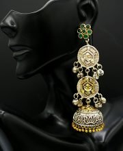 German Silver Dual Tone Jhumka