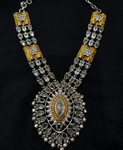 German Silver Necklace Set Premium Look