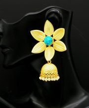 Matte Gold Polish Jhumka