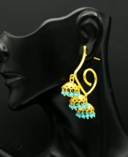 Antique Gold Polish Jhumka