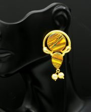 Matte Gold Polish Ear-Ring