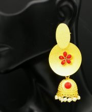 Matte Gold Polish Jhumka