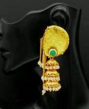 Antique Gold  Polish Jhumka
