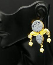 Matte Gold Polish Ear-Ring