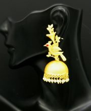 Matte Gold Polish Jhumka