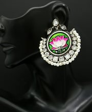 German Silver Meena Kari Ear-Ring