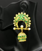 Antique Gold Polish Jhumka
