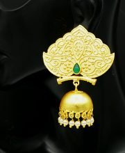 Antique Gold Plated Jhumka
