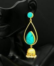 Gold Polish Jhumka