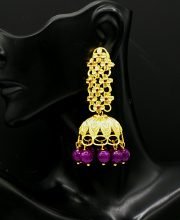 Gold Polish Jhumka