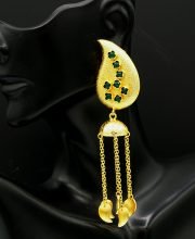 Antique Gold Polish Jhumka