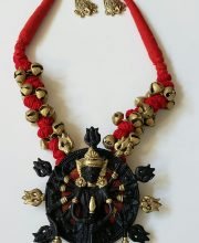 Ma Durga Black Finish Pendant