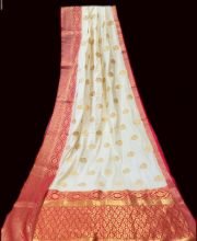 White Color Benarasi Saree