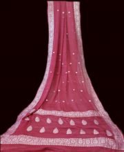 Pink Color Chiffon Saree