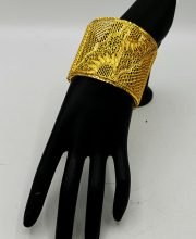 Gold Plated Glass Chur Bangle
