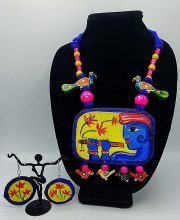 Handpainted Necklace Set