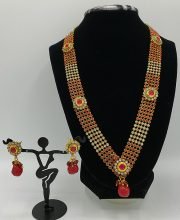 Ad Stone Setting Necklace Set