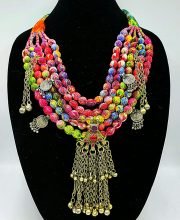 Multilayer Fabric Necklace