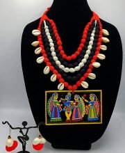 Multilayer Fabric Necklace Set