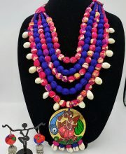 Multilayer Fabric Necklace Set