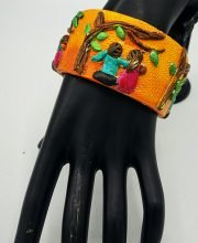 Unique handcrafted Clay Bangle