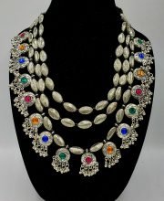 Multicolor Stones German Silver