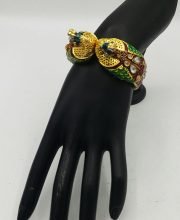 Kundan Meenakari Peacock Bracelet