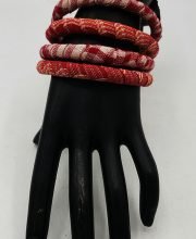 Multicolored Unique Handcrafted Fabric Bangles