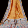 Yellow Color Madhubani Printed Saree