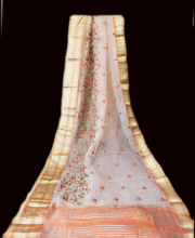 White Color Organza Saree