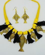 Fish Dokra Necklace set