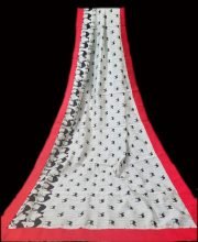 White Color Customize Designer Saree