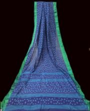Yale Blue Color Handloom Cotton Silk Saree