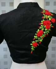 Black Color 3D Handwork Blouse