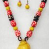 Multicolor Wonderful Classy Stone Beads Necklace Set with Nice Conch Shell Pendant