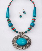 Multicolor Wonderful Classy Stone Beads Necklace Set