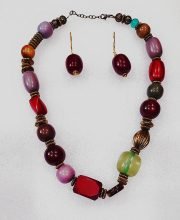 Multicolor Wonderful Classy Stone Beads Necklace Set