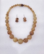 Beige Color Wonderful Classy Beads Necklace