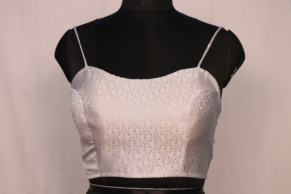 silver strap blouse