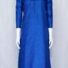 Admiral Blue Color 3Ply Pure Silk Kurti